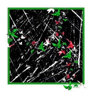 Pañuelo de gasa estampado digital 110cm hiyab chal protección solar con estampado de pájaro artístico