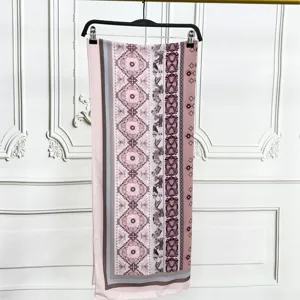 Chiffon printed ethnic style shawl long scarf for women beach sunscreen versatile scarf new