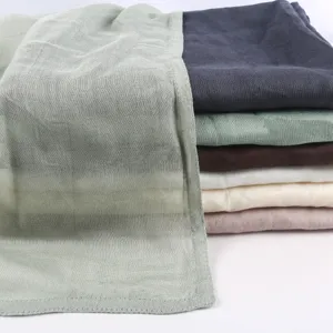 Solid color breathable modal cotton linen shawl scarf lightweight casual fashion wrap