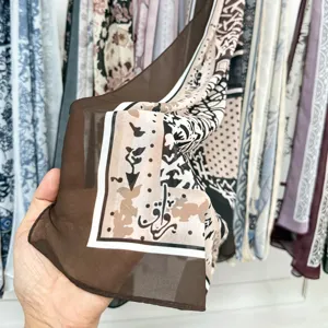 Chiffon printed ethnic style scarf women lightweight summer beach shawl wrap fashion design