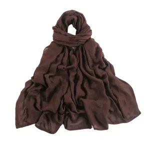Solid color breathable modal scarf, lightweight soft long shawl for women daily wear.