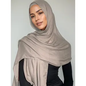 Solid Color Lightweight Modal Scarf Breathable Long Shawl Versatile Head Wrap Fashion Scarf For Women Daily Wear
