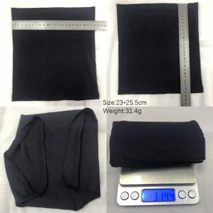 Black modal tube cap and neck warmer with high elasticity, measuring 23x25.5cm and weighing 31.4g.