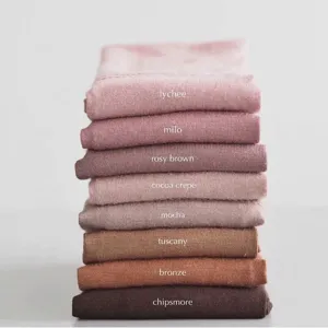 Modal solid color beanie hat stacking display multi-color stretchy cotton headwear