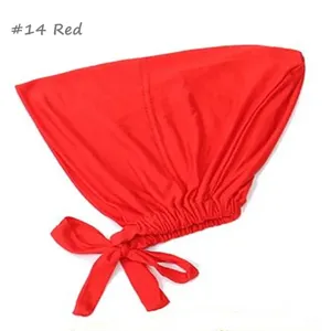 Gorro ajustable de modal liso pañuelo interior cómodo cubierta de cabeza para mujer