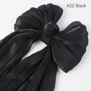 Damen Einfarbig Weich Immitation Seide Glänzend Schal Glänzend Satin Tuch Langer Schal Mode Kopf Hals Schal