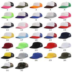 Gorra de camionero de malla unisex gorra de beisbol color solido verano casual deporte