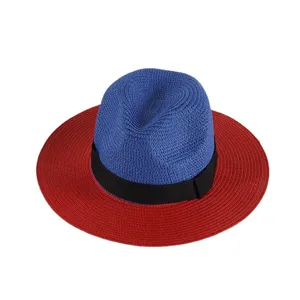 Stylish summer straw hat with wide brim and ribbon band, perfect for beach and outdoor sun protection.