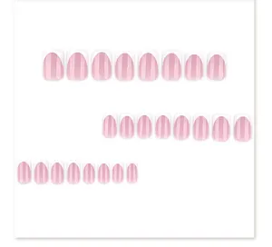 French press-on nails short false nail tips 3d nail art design elegant wearable fake nails