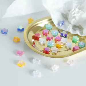 Perline a Stella in Acrilico DIY Collana Fatta A Mano Bracciale Accessori per Creazione di Gioielli Perline Sciolte Colorate Forniture per Artigianato
