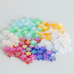 Perline di stelle in acrilico colorato per accessori di artigianato di gioielli fai da te