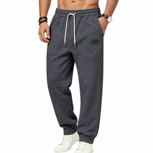 Heren dikke gevoerde winter casual sport joggingbroek met trekkoord boorden.
