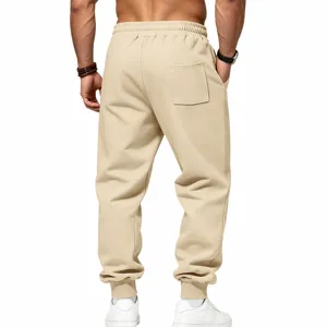 Herren schwere gefütterte fleece freizeithose lose jogger hosen für herbst winter