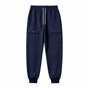 Herren schwere gefütterte Cargohose mit Kordelzug und bequemen Bündchen für den Winter.