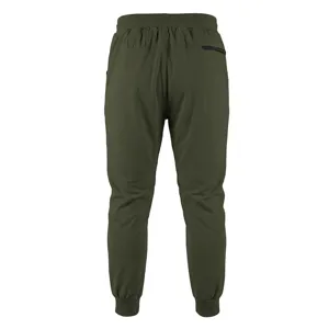 Pantaloni da jogging sportivi verdi da uomo, dettaglio posteriore con tasca.