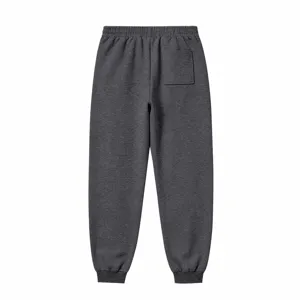 Herren dunkelgraue fleece gefütterte winter sporthose warme lose jogginghose mit tasche.
