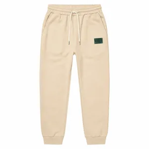 Heren winter fleece sweatpants detail, casual dikke warme jogger met elastische taille.