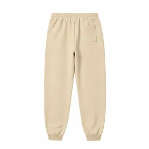Herren freizeit fleece joggingshose rückansicht, bequeme warme winter sporthose lose.