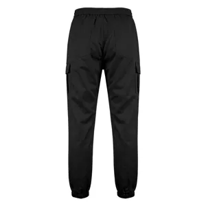 Men's black cargo pants multi-pocket jogger casual outdoor streetwear long trousers new