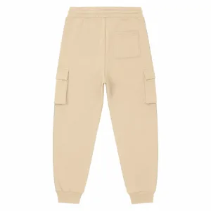 Pantaloni tuta cargo uomo vista posteriore, materiale comodo per uso quotidiano casual.