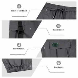 Men's Multi-Pocket Cargo Jogger Pants Outdoor Casual Sports Training Trousers Wear.