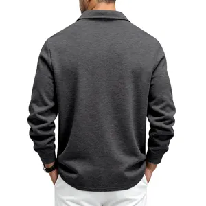 Hommes casual lourd polaire doublé chemise veste hiver extérieur chaud haut vêtements