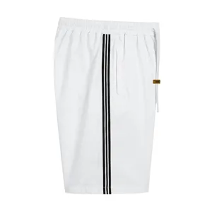 Shorts de sport amples et décontractés pour hommes été streetwear cordon blanc stylé