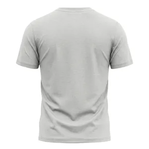 Graues Herren Schnelltrocknend Kurzarm T-Shirt, Sommer Fitness Freizeitbekleidung Detail.
