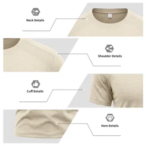 Detailaufnahme von Mesh-Einsätzen an Kragen, Schulter, Bündchen und Saum des Funktionsshirts.