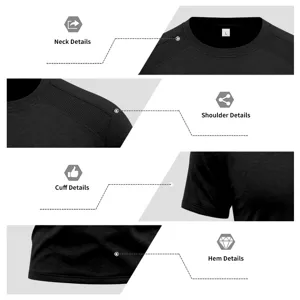 Men's short sleeve quick-dry fitness t-shirt featuring mesh raglan sleeves and comfortable crew neck.