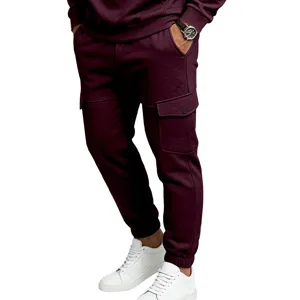 Confortable pantalon cargo molletonné pour homme survêtement chaud automne hiver