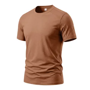 Men's casual short sleeve t-shirt detail, raglan mesh spliced design, breathable fabric.