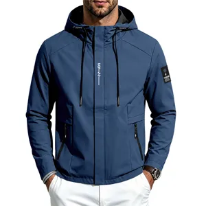 Men's Fall Casual Hooded Windbreaker Waterproof Outdoor Sports Jacket Coat Outerwear