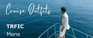 Detail view of men casual outfit on yacht deck during sunny summer vacation seaside trip.
