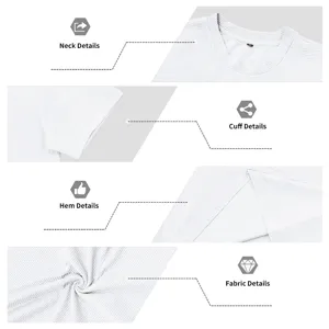 T-shirt à manches courtes en tricot blanc uni décontracté pour hommes détail