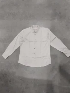 Men's long sleeve button up dress shirt casual stretch solid color wrinkle free top
