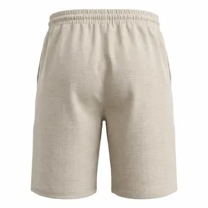 Herren Leinenoptik Freizeithose, leicht, atmungsaktiv, Sommer Strand Urlaub, Detailansicht.