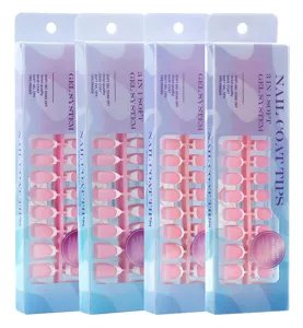 Franse stijl press-on nagels doos 300stuks soft gel systeem manicure details