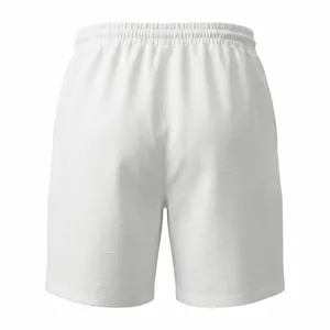 Herren weiße Freizeithose Sommer lose Strand atmungsaktive Urlaub Hose elastischer Bund