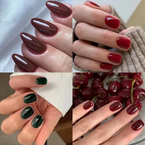 Short Square Press On Nails Solid Color Fake Nails Glossy Reusable Acrylic Nail Art For Women Daily Wear