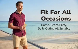 Men short sleeve lapel button down shirt casual business beach summer top and shorts set