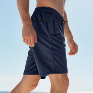 Herren Freizeit Sport Shorts Sommer einfarbig Strandbekleidung Kordelzug Taschen Design