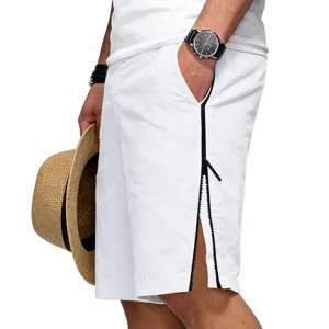 Shorts décontractés pour hommes avec fermeture éclair été respirant streetwear basketball