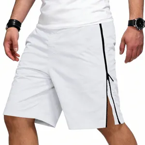 Short de sport decontracté pour homme été coupe ample streetwear fermeture eclair detail