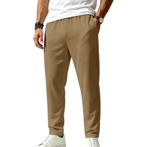 Men's quick-dry casual straight pants summer outdoor stretch breathable sports trousers detail