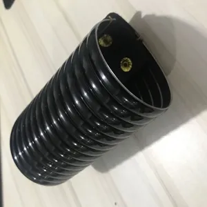 Fashion wide black PU leather snap bracelet ethnic multi layer cuff bangle for women.