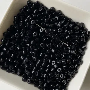 Perline quadrate in acrilico marrone scuro accessori per gioielli fai da te per bracciale
