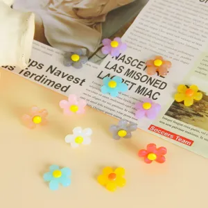 Colorful acrylic flower loose beads DIY handmade necklace bracelet jewelry making items.