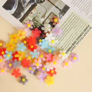 Colorful Acrylic Flower Beads Loose Spacer Beads DIY Jewelry Making Accessories For Necklaces Earrings And Bracelets
