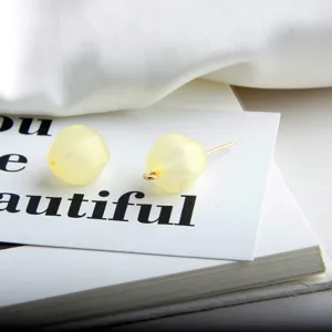DIY handmade jewelry accessories irregular glitter bead earrings craft material parts
